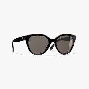 Chanel Black & Beige Sunglasses